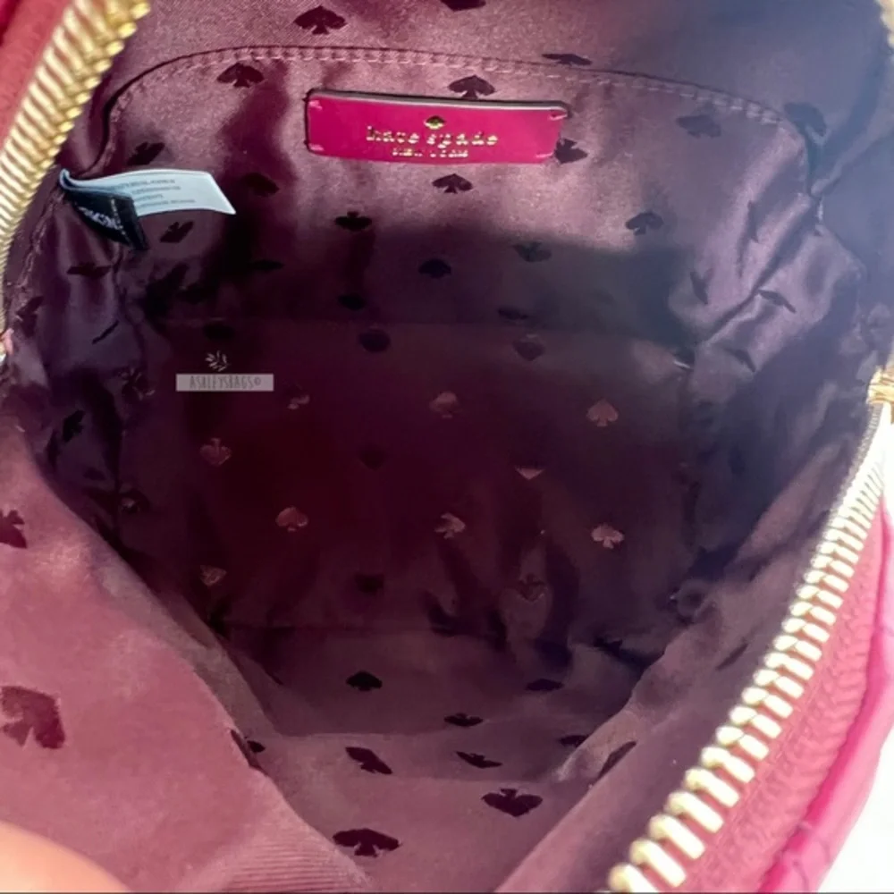 Kate Spade Natalia Burgundy Mini Convertible Leather Backpack